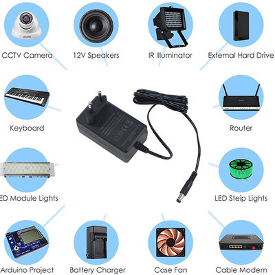3.5X1.35Mm Male Jack 12V 3A 36W Switching Ac Dc Power Adapter Supply Charger For Cctv