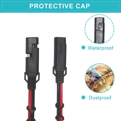 Sae To Sae Extension Cable 3 Ways Splitter 12V 16AWG 2FT 2 Pin Quick Disconnect Plug