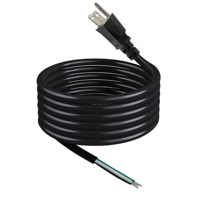 NEMA 5-15P To 10MM Power Stripped Extension Cord SJT SJTW 3 Wire Cable