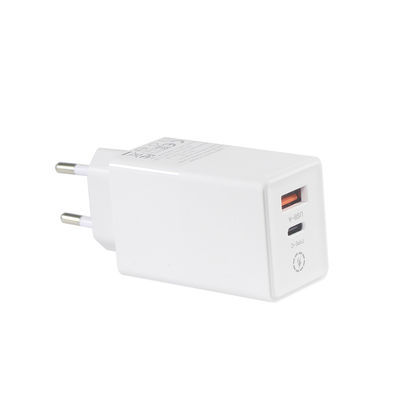 Laptop QC Type C Dual PD Charger 65W Output 15V 3A for Fast Charging Travel Adapter