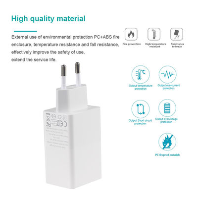 Laptop QC Type C Dual PD Charger 65W Output 15V 3A for Fast Charging Travel Adapter