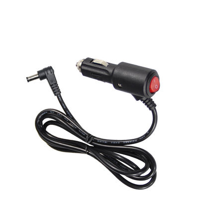 15A Fuse Cigarette Lighter Extension To Right Angle DC 2.1MM Jack Cigar Cable