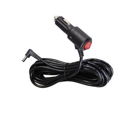 15A Fuse Cigarette Lighter Extension To Right Angle DC 2.1MM Jack Cigar Cable