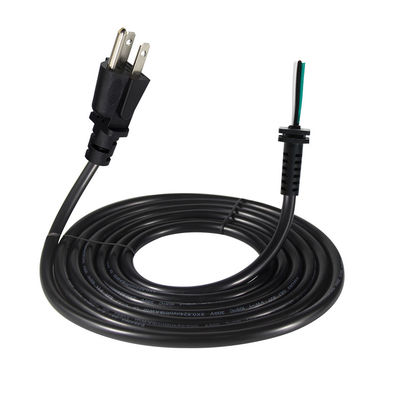 Open Wiring Plug North America Canada Power Cable 3Pin Nema 5 15P Extension Cord