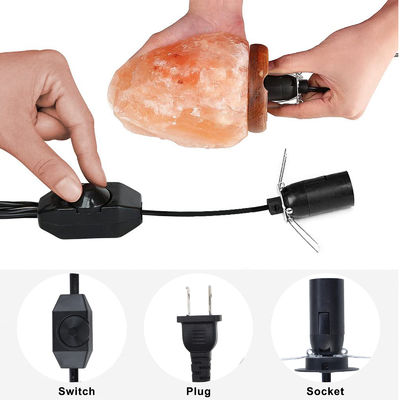 Polarized 220V 2Pin Usa to E26 With Dimmer Switch Himalayan Salt Lamps Power Cord
