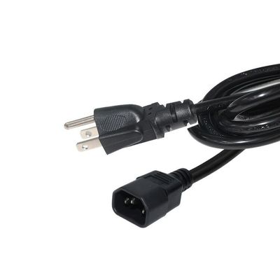 Us Nema 515P To C14 Extension Cords Ac 3 Pin Prong Sjt Svt 16Awg Pvc Usa Iec Power Cable