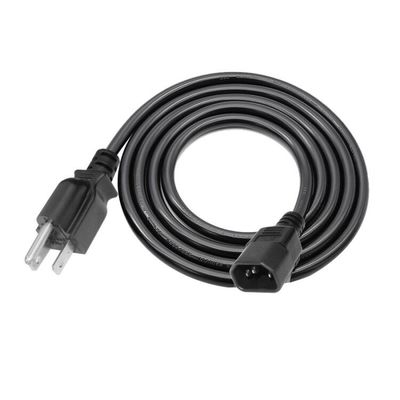 Us Nema 515P To C14 Extension Cords Ac 3 Pin Prong Sjt Svt 16Awg Pvc Usa Iec Power Cable