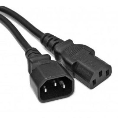 AC Cable 3 Prong Electric Plug Iec Male Female C13 To C14 Power Cord