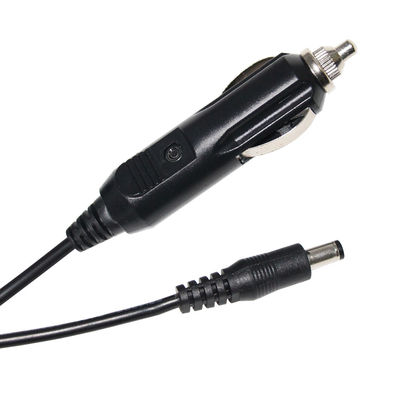 Black Extension Cable Cigarette Lighter Plug Male To 5521Mm 5525Mm Dc 12 Volt Power Cord For Car