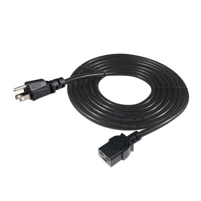 3 Pin Sjt With Cable Sjtw Iec 320 C19 To Nema 5-15p 3Pin Lock Ac Extension 5Ft 6Ft