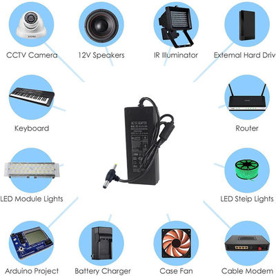 55X21mm 24V 2A Switching Adapter Dual Angle Dc Plug Power Supply Desktop Style