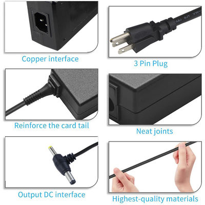 55X21mm 24V 2A Switching Adapter Dual Angle Dc Plug Power Supply Desktop Style