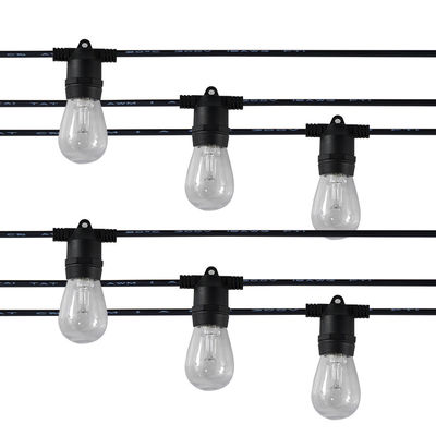 25FT 50FT 100FT G40 Globe LED String Lights Patio Lamp Cable Cord For Outdoor Wedding Party