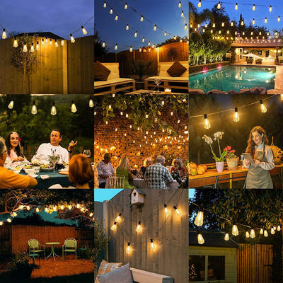 25FT 50FT 100FT G40 Globe LED String Lights Patio Lamp Cable Cord For Outdoor Wedding Party