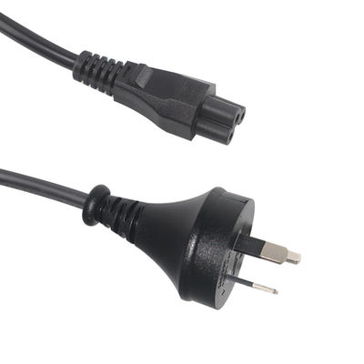 SAA Certified AU 3P to IEC C5 Power Cord 2.5A 250V, 0.75mm2 H05VV-F for Laptop/Printer (3ft-15ft)