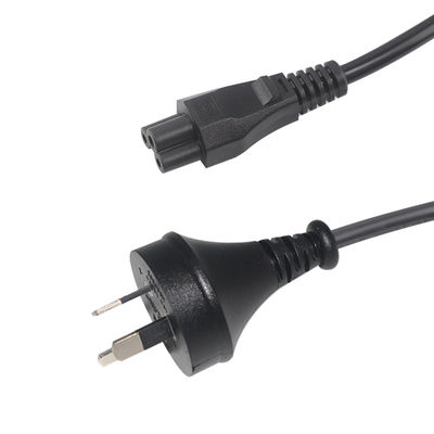 SAA Certified AU 3P to IEC C5 Power Cord 2.5A 250V, 0.75mm2 H05VV-F for Laptop/Printer (3ft-15ft)