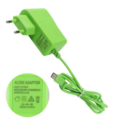 Green Color Brazil Power Quick Charging Usb C Adapter 5V 2A For Universal Adapter