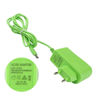 Eu 5Volt 2000Ma Plug Ac 100-240V To Usb-C 2A Switching Power Adapter 5V