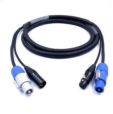 SAC3FCA To SAC3FCB Professional Plus 3 Pin Powercon Dmx Combo Cable Combi Powercon