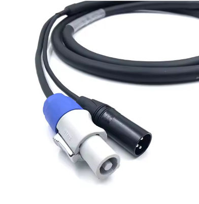 SAC3FCA To SAC3FCB Professional Plus 3 Pin Powercon Dmx Combo Cable Combi Powercon