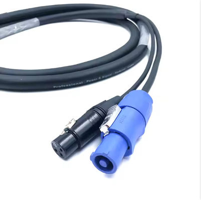 SAC3FCA To SAC3FCB Professional Plus 3 Pin Powercon Dmx Combo Cable Combi Powercon