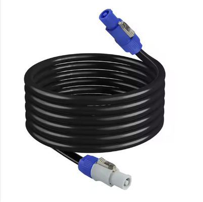Flame-Retardant Industrial Stage Audio Power Supply 15A Rated Current 3-Pin IP44-Rated Locking PowerCON-Compatible Connector