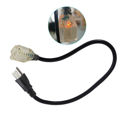 Heavy Duty 18AWG 1.2M Power Extension Cord, 3 Prong Plug to Socket Outlet for Home Appliances/Workshop