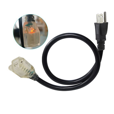 Heavy Duty 18AWG 1.2M Power Extension Cord, 3 Prong Plug to Socket Outlet for Home Appliances/Workshop