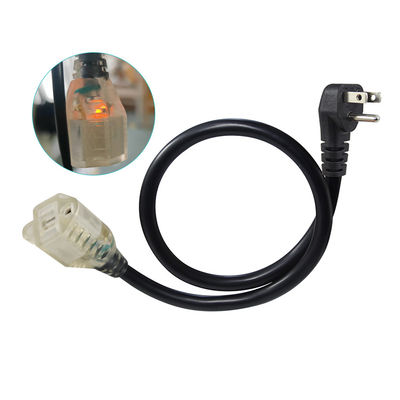 Heavy Duty 18AWG 1.2M Power Extension Cord, 3 Prong Plug to Socket Outlet for Home Appliances/Workshop