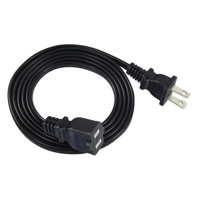 Slim 15A 125V Replacement Power Cable  NEMA 1-15P to 1-15R Extension Cord for Small Electronics/Portable Devices