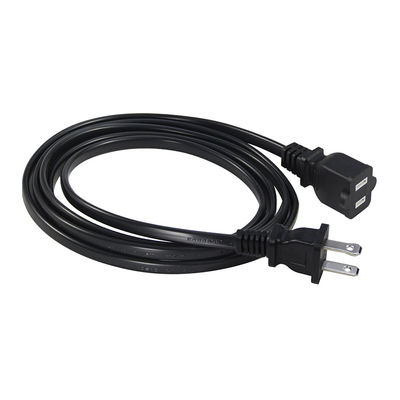 Slim 15A 125V Replacement Power Cable  NEMA 1-15P to 1-15R Extension Cord for Small Electronics/Portable Devices