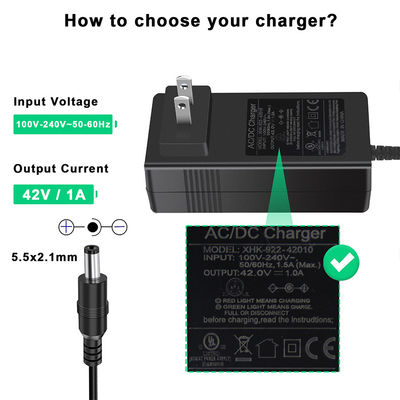 100-240V AC to DC 12V/24V Fast Charging Scooter Adapter with Overload Protection for Electric Scooters/E-Bikes/ Mobility Devices