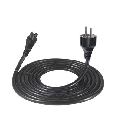 CE Certified 2m Flame Retardant EU to C5 Power Cord for Laptop Chargers/Medical Devices/Industrial Machinery 220V-250V