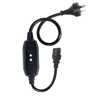 AU 3P to C13 Power Cord RCD Safety Plug for Computers Data Centers with AU Standard Certification
