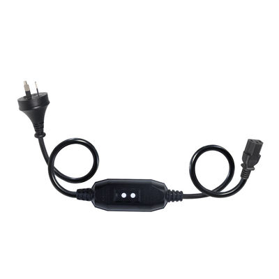 AU 3P to C13 Power Cord RCD Safety Plug for Computers Data Centers with AU Standard Certification
