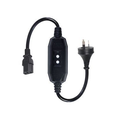 AU 3P to C13 Power Cord RCD Safety Plug for Computers Data Centers with AU Standard Certification