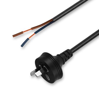 High Efficiency Heavy Duty Flexible AU 2P/3P to Stripped 2C/3C Power Cord for Home Appliances Industrial Equipment