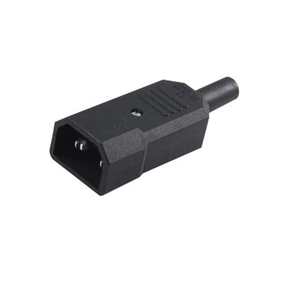 High Current 3-Prong IEC 60320 C14 Power Connector Cord with V0 Flame Retardant for Server Racks/Computer Power Cables 10A 250V 105℃