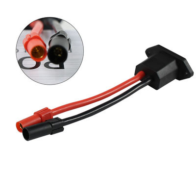 C14 to XT150 Power Cable Connector Kit with Male (Black) & Female (Red) for Solar Energy Systems/Electric Vehicles - 14AWG Heavy Duty Wiring