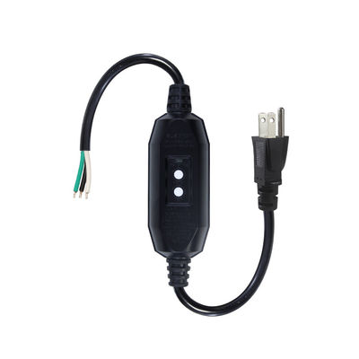 Industrial-Grade Heavy Duty 18AWG NEMA 5-15P Power Cord with RCD Protection & Bare Wire Ends for Machinery/Home Appliances