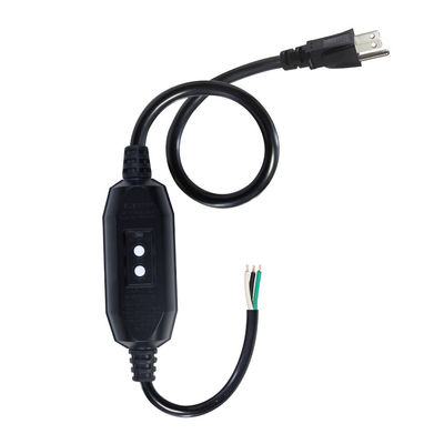 Industrial-Grade Heavy Duty 18AWG NEMA 5-15P Power Cord with RCD Protection & Bare Wire Ends for Machinery/Home Appliances