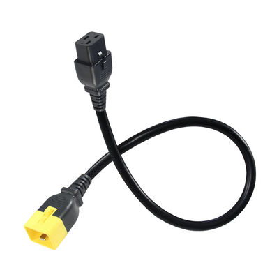 Locking C19-C20 Extension Power Cord 16A 250V for Server Racks/Outdoor Machinery with 16AWG Wire