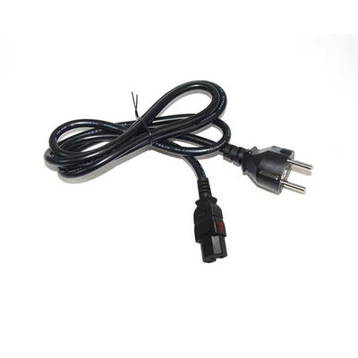 Certified EU 2Pin to C15 Power Cord 10A 250V with VDE/CE Safety for Home Appliance & Server Rack (1.2M Heavy Duty)