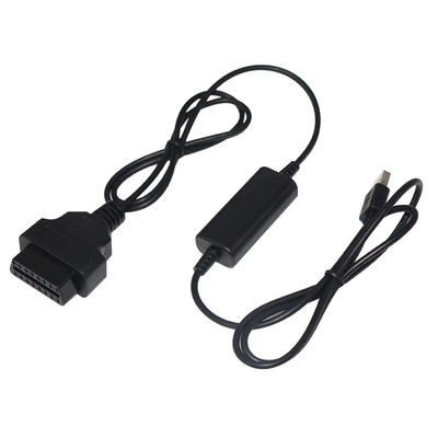 USB to OBD Voltage Booster Cable 5V to 12V Step Up Converter for Vehicle Charging Systems with Short Circuit Protection (Input 5V Output 12V)