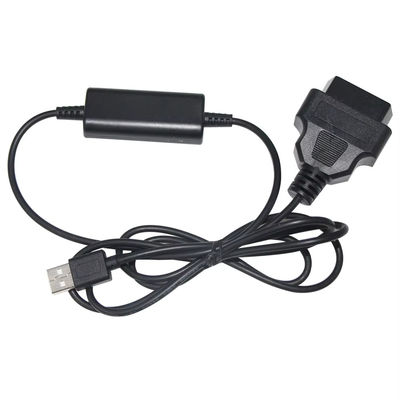 USB to OBD Voltage Booster Cable 5V to 12V Step Up Converter for Vehicle Charging Systems with Short Circuit Protection (Input 5V Output 12V)