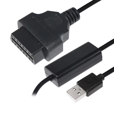 USB to OBD Voltage Booster Cable 5V to 12V Step Up Converter for Vehicle Charging Systems with Short Circuit Protection (Input 5V Output 12V)
