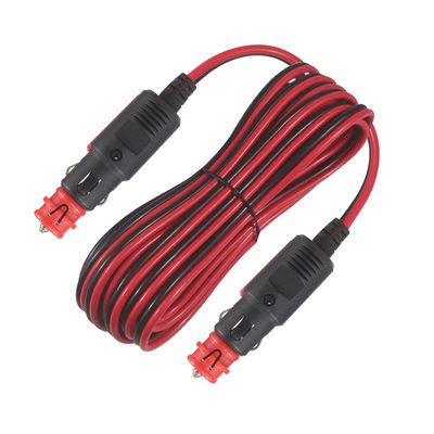 Dual Male 12V/24V Cigarette Lighter Extension Cord Heavy-Duty for Car, RV, Outdoor Use - 3FT/5FT Waterproof Universal