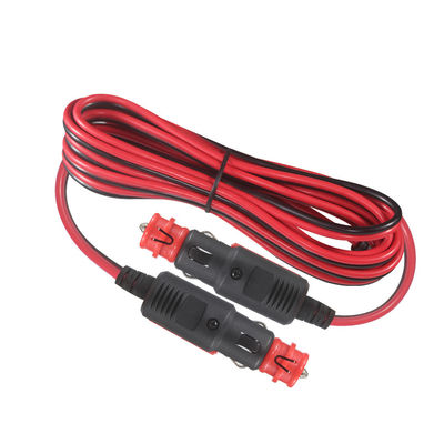 Dual Male 12V/24V Cigarette Lighter Extension Cord Heavy-Duty for Car, RV, Outdoor Use - 3FT/5FT Waterproof Universal
