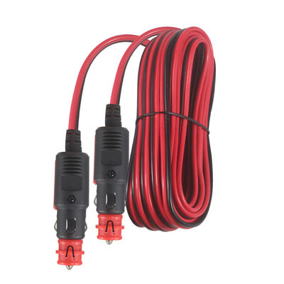 Dual Male 12V/24V Cigarette Lighter Extension Cord Heavy-Duty for Car, RV, Outdoor Use - 3FT/5FT Waterproof Universal