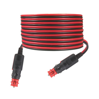 Dual Male 12V/24V Cigarette Lighter Extension Cord Heavy-Duty for Car, RV, Outdoor Use - 3FT/5FT Waterproof Universal